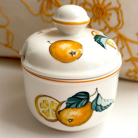 Villeroy & Boch Ceramic Citrus Sugar Bowl - Picture 1 of 11